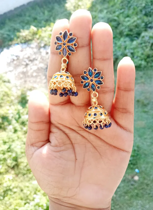 Assamese_Traditional_Jhumka_Earring_Copper_Jhumki_Earring_For_Girls_&_Women